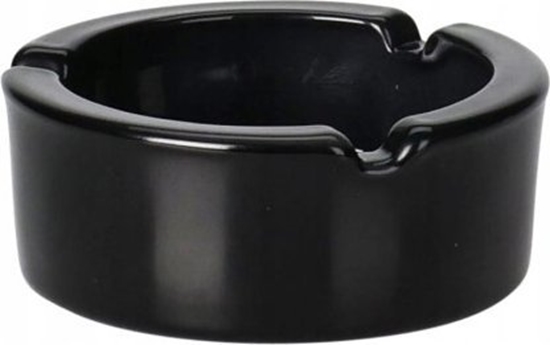 Picture of Koopman Popielniczka szklana okrga czarna 8,5 cm