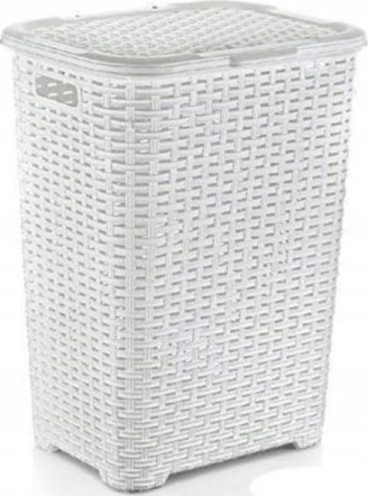Picture of Kosz na biel.RATTAN 60l-biay 435x337x602 mm