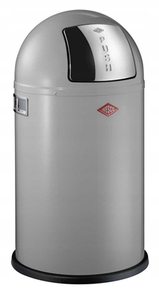 Picture of Kosz na mieci chodny szary 50l Pushboy Wesco