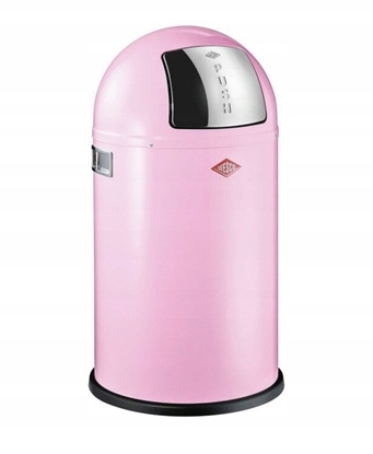 Picture of Kosz na mieci róowy 22l Pushboy Junior - Wesco