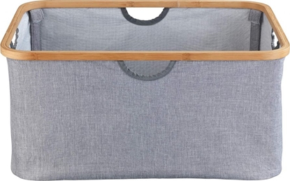 Picture of Kosz na pranie kosz na pranie Bahari skadany 50 litrów 54 x 36 cm bambus szary