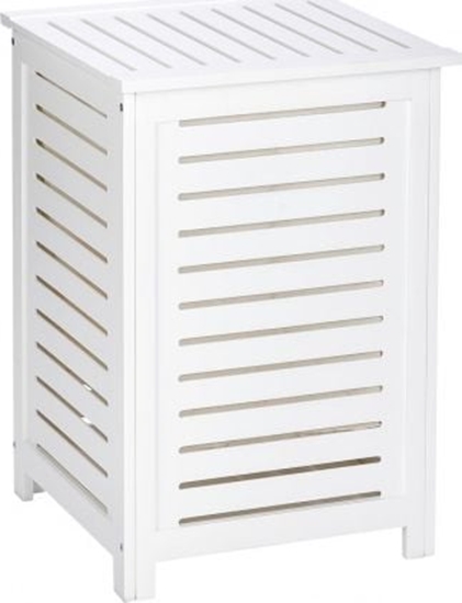 Picture of Kosz na pranie Wenko kosz na bielizn Oslo 45 x 65 cm drewniany biay 2 czci