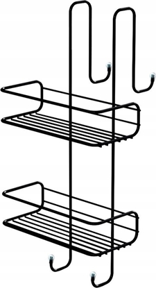 Attēls no Koszyk prysznicowy Gedy TITO SHOW CADDY HANG 2 BASK 22X24X49 BL