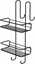 Изображение Koszyk prysznicowy Gedy TITO SHOW CADDY HANG 2 BASK 22X24X49 BL