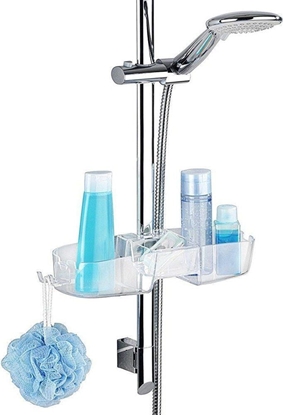 Attēls no Koszyk prysznicowy Wenko owalny przezroczysty (24016)