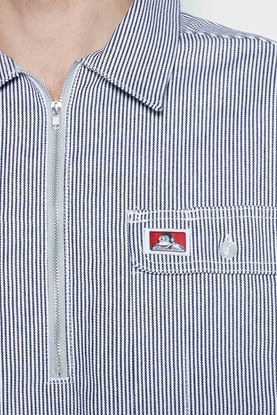 Picture of Bern Koszula Ben Davis Stripe 12 ZIP HICKORY STRIPE