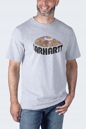 Picture of Koszulka Carhartt Heavyweight Camo C Heather Gray