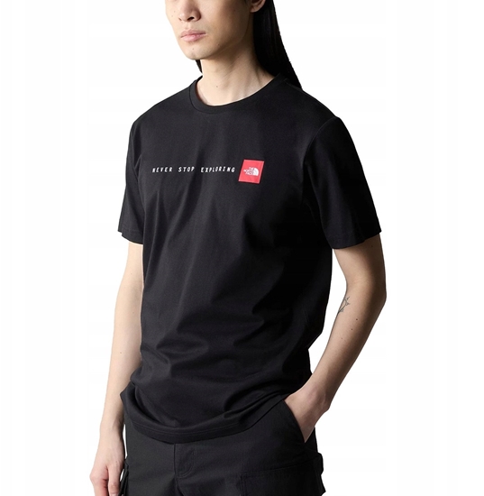 Picture of Koszulka ss never stop exploring tee-tnf black-l THE NORTH FACE