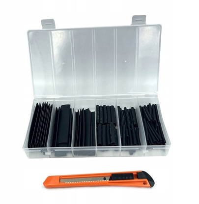 Picture of Koszulki termokurczliwe 128 szt - zestaw +noyk gratis