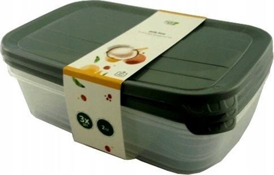Picture of Kpl Pojemników prostoktnych POLY 3 x 2,0 lt