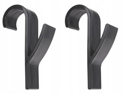 Attēls no Kpl. czarnych wieszaków azienkowych na grzejnik 2szt. (500)