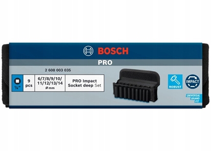 Picture of Bosch Kpl. Kluczy nasadowych 1/4" 9pc L PRO Se