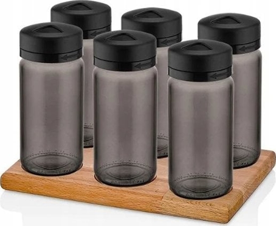 Picture of KPL. POJEMNIKÓW DO PRZYPRAW 6x245 EXCLUSIVE BLACK PEARL