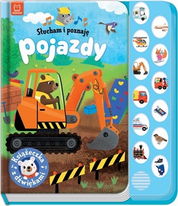 Attēls no Ksieczka z dwikami. Sucham i poznaj. Pojazdy.