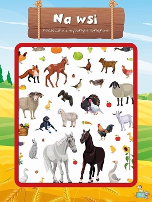 Изображение Ksieczka z wypukymi naklejkami. Na wsi