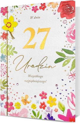 Picture of KUKARTKA Karnet B6 Urodziny (wymienne cyfry)