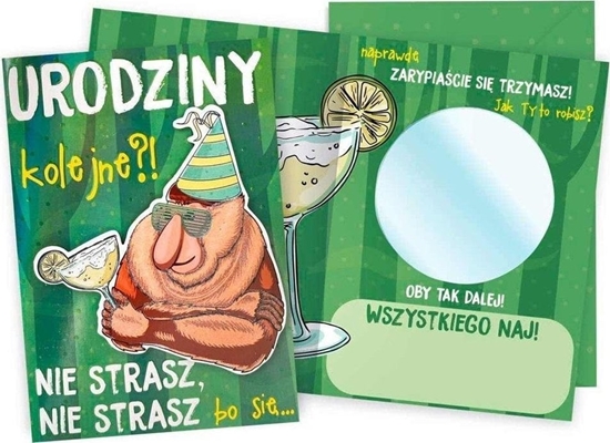 Picture of KUKARTKA Karnet B6 Urodziny mskie lusterko