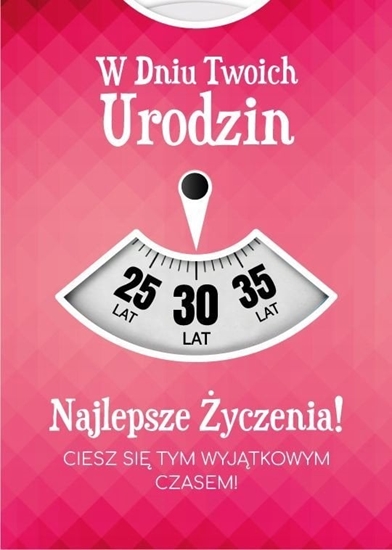 Picture of KUKARTKA Karnet Urodziny wymienne cyfry