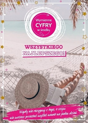 Picture of KUKARTKA Karnet Urodziny wymienne cyfry