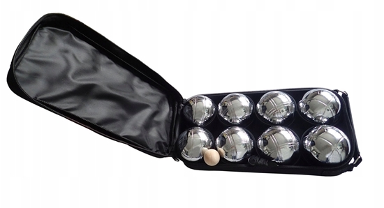 Изображение Kule Boule Bule Petanque do Gry Metalowe Solidne KUBISPORT 72 mm 8 szt.