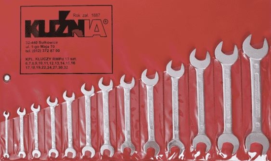 Изображение Kunia Sukowice Zestaw kluczy paskich 6-32mm 13szt. (1-131-91-113)