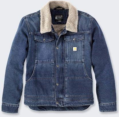 Attēls no Kurtka Jeansowa Carhartt Denim Sherpa Beech