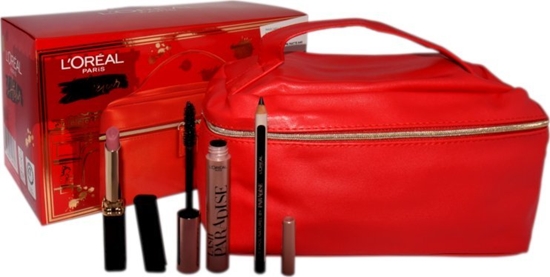 Picture of L OREAL L~OREAL SET (MASCARA LASH PARADISE INTENSE BLACK + LE KHOL MIDNIGHT BLACK 101 + ROSSETTO MATTE INTENSE VOLUME 640 + KOSMETYCZKA)