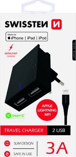 Picture of adowarka Swissten 2x USB-A 3 A (22046000)