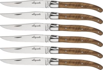 Attēls no Laguiole Tradition Jean Dubost Laguiole 6 pcs. Knife Set, Olive Wood