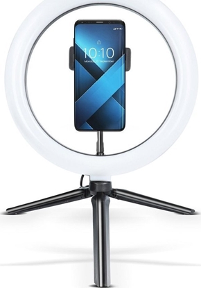 Picture of Lampa piercieniowa Techonic  LED Ring Stream 10 cali z uchwytem na telefon