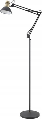 Attēls no Lampa podogowa Azzardo GTV Artemia F LP-ART-F-E27-10-DEC lampa stojca podogowa 1x40W E27 czarna/zota