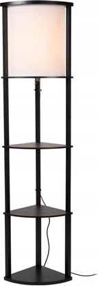 Picture of Lampa podogowa DELIGHT Lucide Menno 44798/81/30 lampa stojca podogowa loft kwietnik metalowa 1x60W E27 czarna/beowa