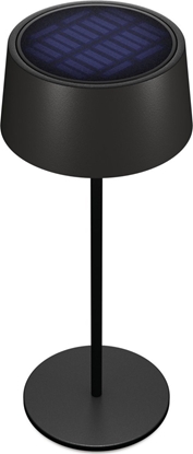 Attēls no Lampa stoowa Realpower RealPower LED-Solar Tischlampe dimmbar mit Akku,schwarz