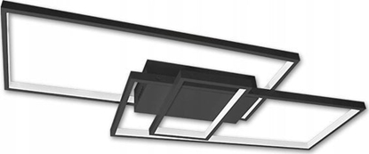 Attēls no Lampa sufitowa LVT LVT Galaxis Vela 3335 plafon lampa sufitowa z pilotem 90W LED 3000-6500K CCT ciemnialny czarny/biay