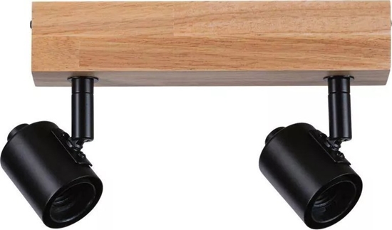 Picture of Lampa sufitowa Paulmann Lampa sufitowa Arvid max. 2x20W E27 230V czarny/drewno