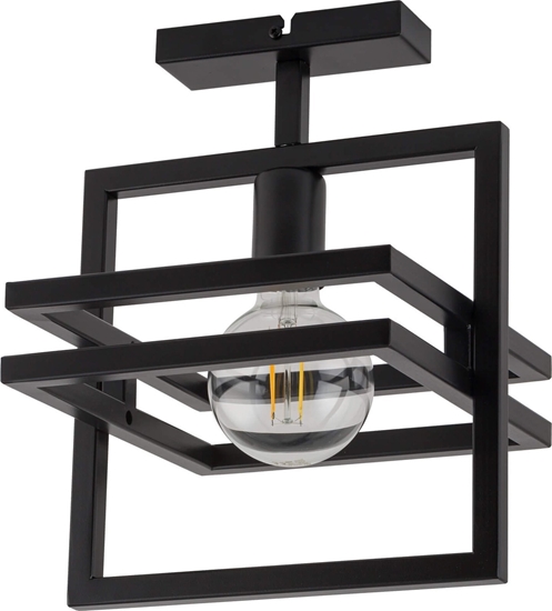 Изображение Lampa sufitowa Sigma Czarna lampa sufitowa Merci z metalu do sypialni nad óko