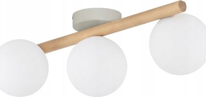 Изображение Lampa sufitowa TKKRYWULT TK Lighting Estera 5768 plafon lampa sufitowa 3x6W G9 drewniany/biay