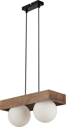 Изображение Lampa wiszca Sigma Lampa wiszca Bloom 33664 podwójna balls drewniana brzowa