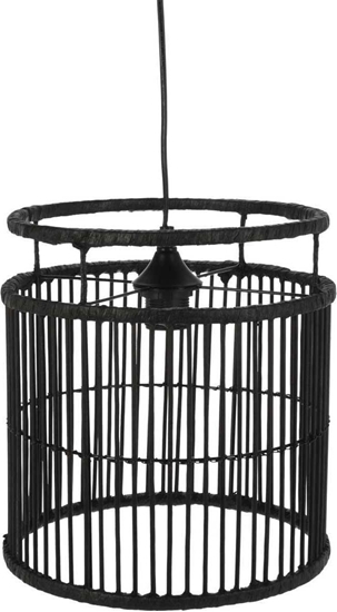 Picture of Lampa wiszca H&S Decoration Lampa sufitowa Bambusowa LOFT czarna aurowy klosz