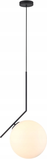 Picture of Lampa wiszca Italux Fabio MDM-7475/1-L-BL/MDE649/1 BL lampa wiszca zwis 1x11W E27 czarna/biaa