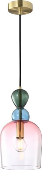 Picture of Lampa wiszca Italux Italux Manso PND-37462B-MC-GD lampa wiszca zwis 1x40W E14 multikolor/zota