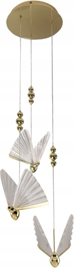 Picture of Lampa wiszca Light Prestige Light Prestige Mariposa LP-1715/3P lampa wiszca zwis elegancka designerska motyle 3x24W LED CCT 3000-4000-6000K zota