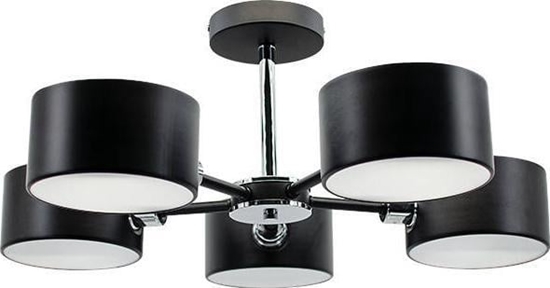 Picture of Lampa wiszca Mdeco LAMPA sufitowa ELM3020/5 BL 8C MDECO abaurowa OPRAWA metalowe molekuy czarne chrom