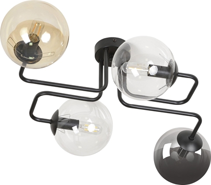 Attēls no Lampa wiszca Orno BARI lampa wiszca, moc max.4x40W, E14, czarno-kolorowa (mix)