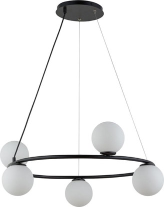 Изображение Lampa wiszca Sigma Nowoczesny yrandol GAMA KOO szklane kule czarne