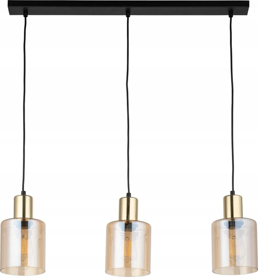 Изображение Lampa wiszca TKKRYWULT TK Lighting Sierra 6666 lampa wiszca zwis 3x15W E27 bursztynowa/zota