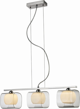 Picture of Lampa wiszca Torino Lampa wiszca zwis oprawa Azzardo Happy 3 3X40W G9 biaa/chrom 2192-3P