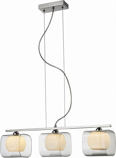 Picture of Lampa wiszca Torino Lampa wiszca zwis oprawa Azzardo Happy 3 3X40W G9 biaa/chrom 2192-3P