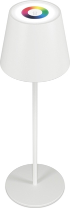 Attēls no Lampka biurkowa Realpower RealPower LED-RGB Tischlampe dimmbar mit Akku,weiss
