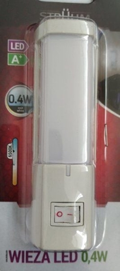 Picture of Lampka wtykowa do gniazdka STRUHM Lampka wtykowa do gniazdka kontaktu WIEZA 0,4W LED